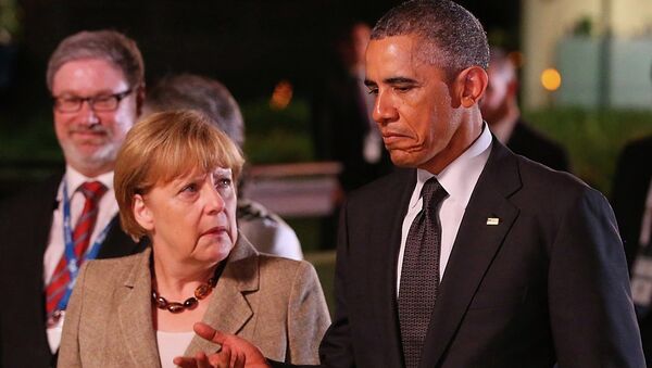 Angela Merkel-Barack Obama - Sputnik Türkiye