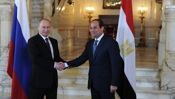 Rusya Devlet Başkanı Vladimir Putin, Mısır Devlet Başkanı Abdülfettah el Sisi - Sputnik Türkiye