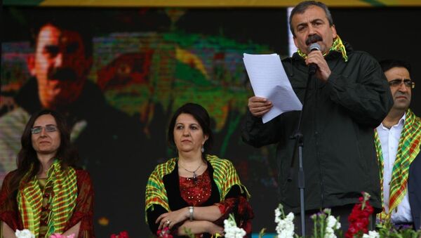 Sırrı Süreyya Önder, Abdullah Öcalan'ın mesajını okudu - Sputnik Türkiye