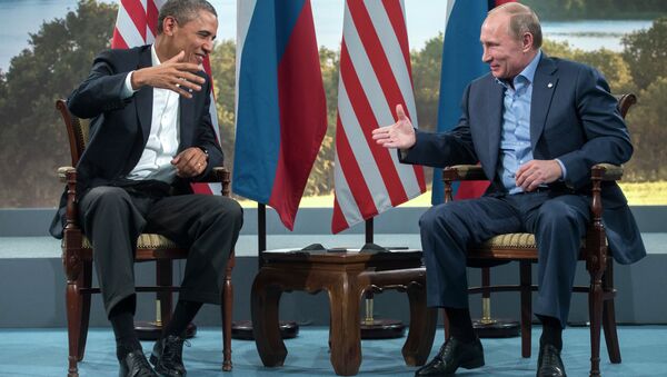 ABD Başkanı Barack Obama- Rusya Devlet Başkanı Vladimir Putin - Sputnik Türkiye