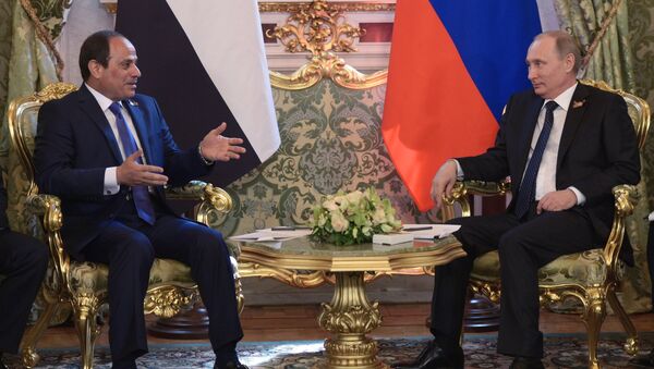 Mısır Cumhurbaşkanı Abdulfettah Sisi- Rusya lideri Vladimir Putin - Sputnik Türkiye