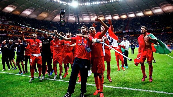 UEFA Avrupa Ligi'nin şampiyonu Sevilla oldu. - Sputnik Türkiye