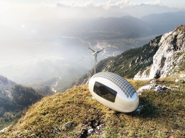 Taşınabilir kapsül görünümündeki Ecocapsule, medeniyetin olmadığı yerlerde bile her türlü konforu sunacak şekilde tasarlanmış. - Sputnik Türkiye