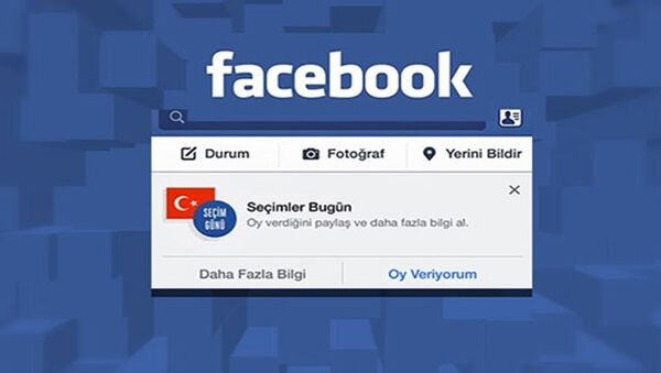 Facebook'un 'Oy veriyorum' butonu - Sputnik Türkiye