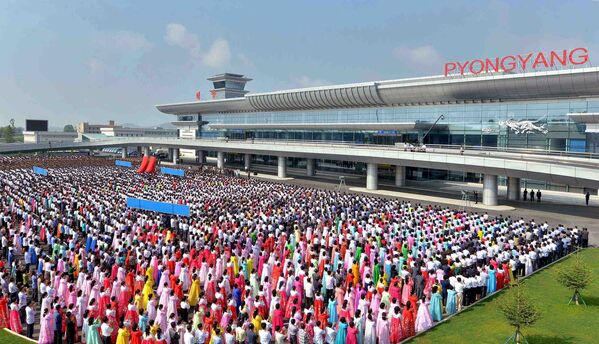 Открытие нового терминала аэропорта в Пхеньяне - Sputnik Türkiye