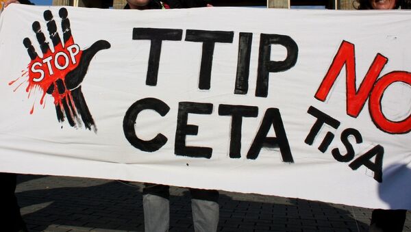 TTIP karşıtı gösteriler - Sputnik Türkiye
