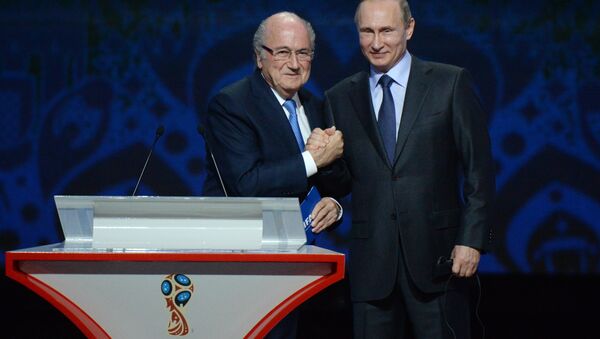 Rusya'da düzenlenecek 2018 FIFA Dünya Kupası Elemeleri kura çekimi, ülke lideri Putin'in de katılımıyla St. Petersburg kentinde gerçekleştirildi - Sputnik Türkiye