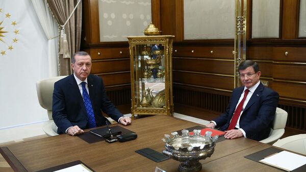 Recep Tayyip Erdoğan & Ahmet Davutoğlu - Sputnik Türkiye