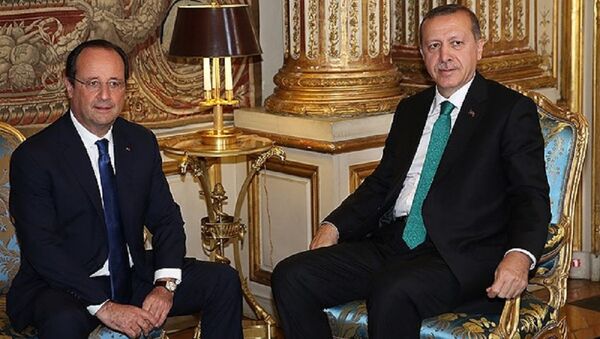 Recep Tayyip Erdoğan & François Hollande - Sputnik Türkiye
