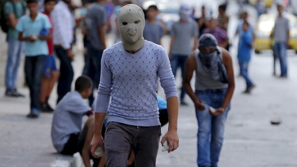 İsrail polisi, taş, Filistinli - Sputnik Türkiye
