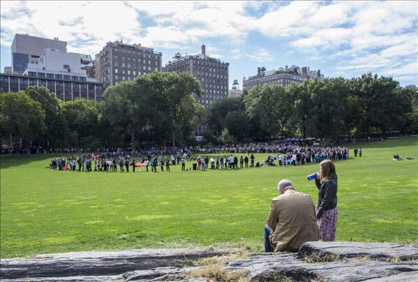 Central Park'ta John Lennon için rekor denemesi - Sputnik Türkiye