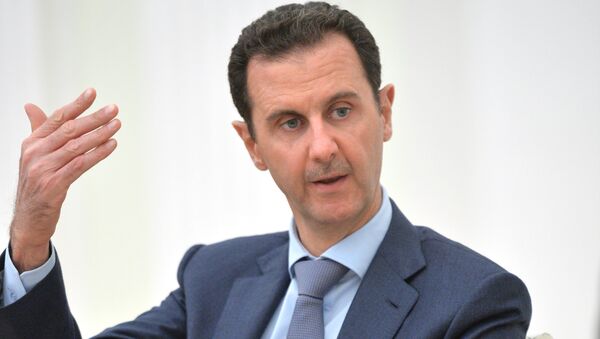 Suriye ordusunun amacının siyasi çözümü engelleyen terörizmi yok etmek olduğunu vurgulayan Esad, terör örgütlerine verilen her tür desteğin sonlandırılması çağrısı yaptı. - Sputnik Türkiye
