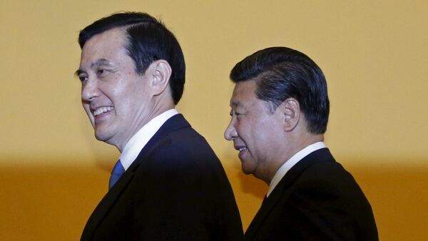 Çin Devlet Başkanı Şi Cinping - Tayvan Devlet Başkanı Ma Ying-jeou - Sputnik Türkiye