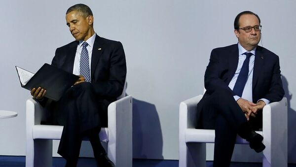ABD Başkanı Barack Obama - Fransa Cumhurbaşkanı François Hollande - Sputnik Türkiye