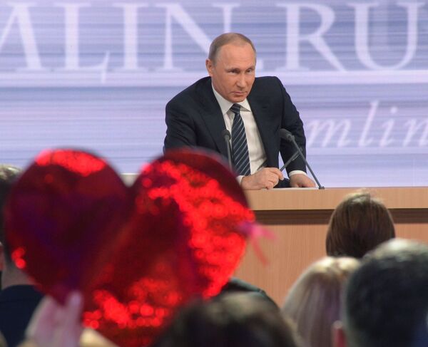 Putin'in yılsonu basın toplantısı - Sputnik Türkiye