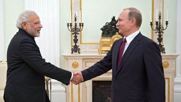 Putin ile Modi - Sputnik Türkiye