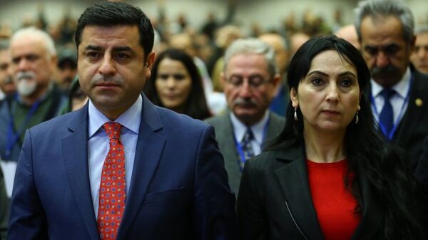 HDP Eş Genel Başkanları Selahattin Demirtaş ile Figen Yüksekdağ - Sputnik Türkiye