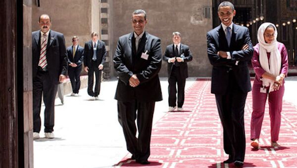 ABD Başkanı Obama, İstanbul'a geldiğinde Sultanahmet Camisi'ni ziyaret etmişti. - Sputnik Türkiye