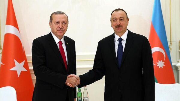 İlham Aliyev - Tayyip Erdoğan - Sputnik Türkiye