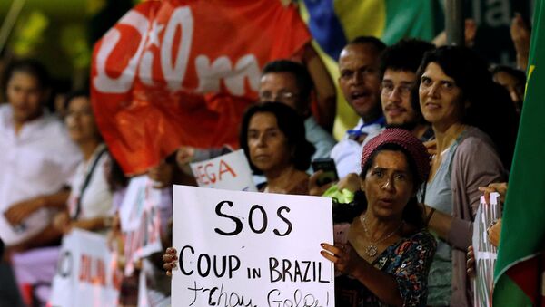Brezilya'da Devlet Başkanı Dilma Rousseff yanlısı gösteriler - Sputnik Türkiye