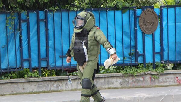Bolu'da, Garnizon Komutanlığı ve Orduevi'ni çevreleyen bahçe duvarı üzerindeki oyuncak ayı bomba paniğine neden oldu. - Sputnik Türkiye