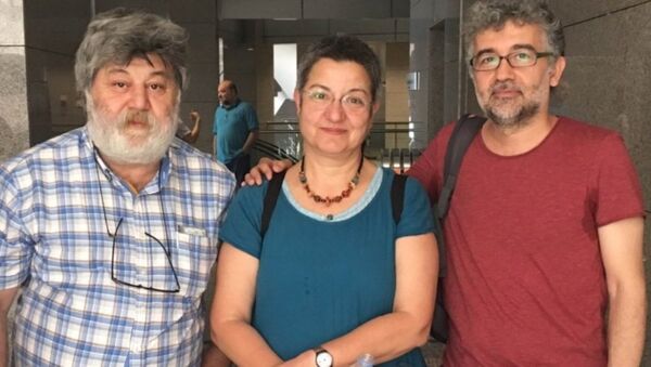 Şebnem Korur Fincancı, Ahmet Nesin ve Erol Önderoğlu - Sputnik Türkiye