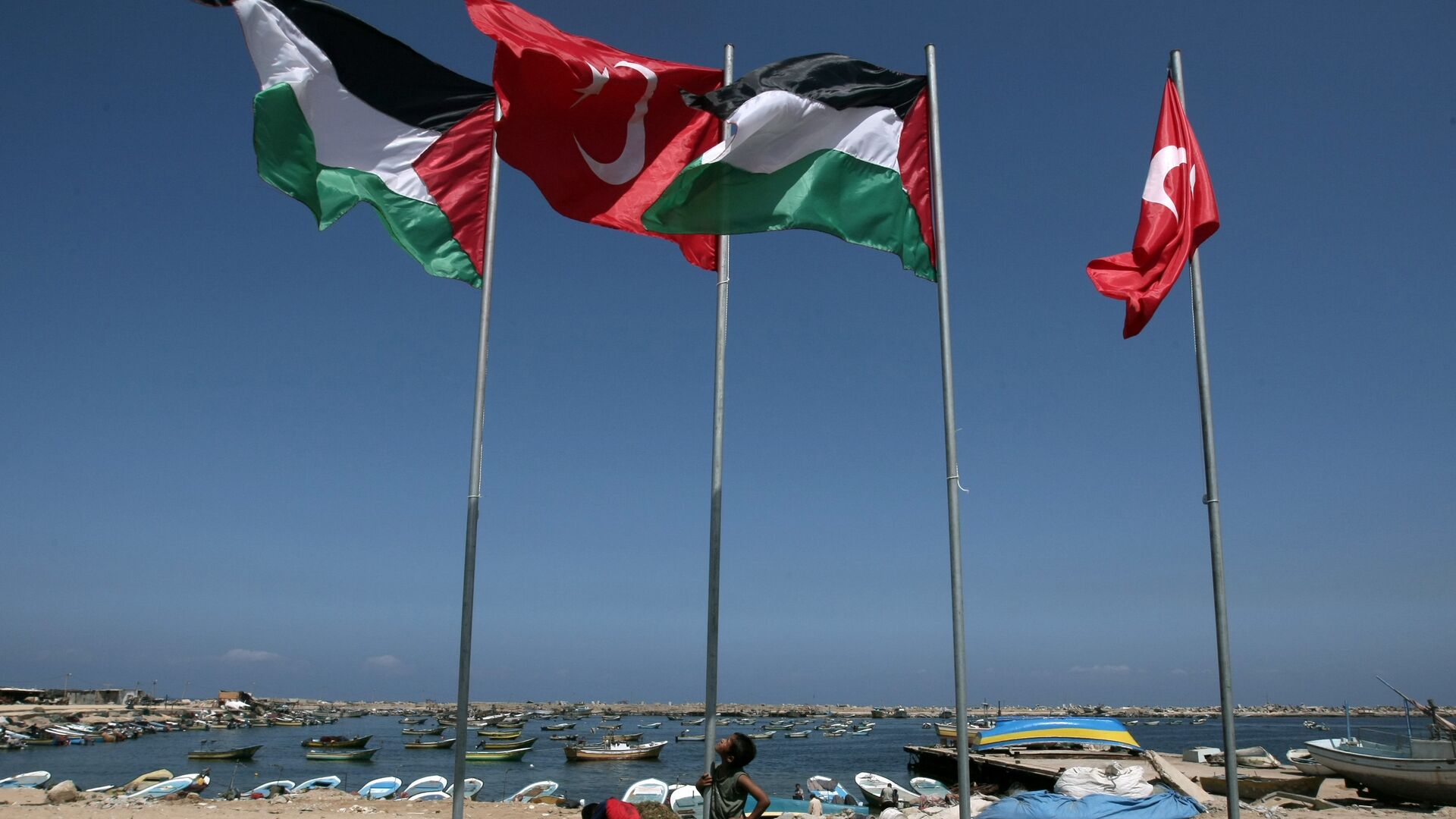 Турция и Палестина. Флаг Палестины фото.