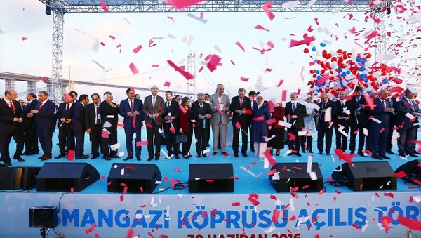 Osmangazi Köprüsü açılış töreni. - Sputnik Türkiye