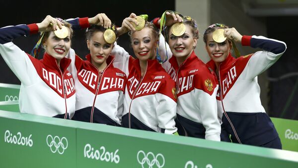 Rusya ritmik jimnastik olimpiyat takımı / Rio Olimpiyat Oyunları - Sputnik Türkiye