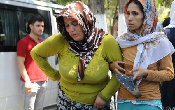 Gaziantep'teki saldırıda hayatını kaybedenler son yolculuklarına uğurlandı. - Sputnik Türkiye