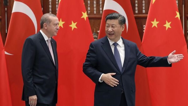 Türkiye Cumhurbaşkanı Recep Tayyip Erdoğan- Çin Devlet Başkanı Şi Cinping - Sputnik Türkiye