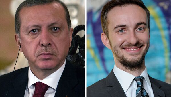 Cumhurbaşkanı Erdoğan ve Alman komedyen Jan Böhmermann - Sputnik Türkiye