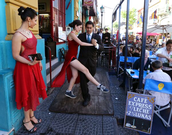 Arjantin | Buenos Aires sokaklarında tango şovu. - Sputnik Türkiye