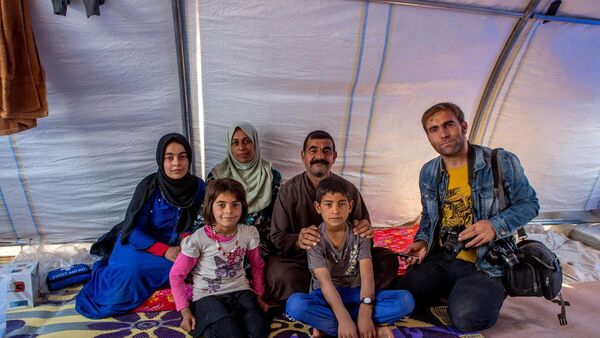 Musul'dan kaçan sığınmacılar Hazır'daki çadırkentte - Sputnik Türkiye