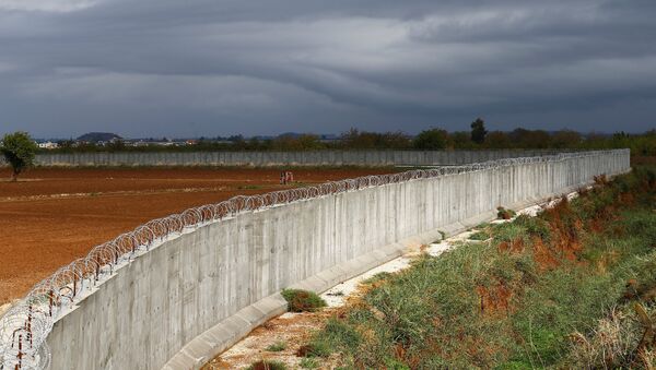 Türkiye-Suriye sınırına örülen dev beton duvar bitmek üzere - Sputnik Türkiye