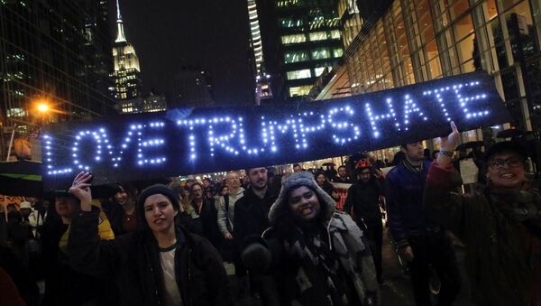 Anti-Trump-Proteste in New York - Sputnik Türkiye