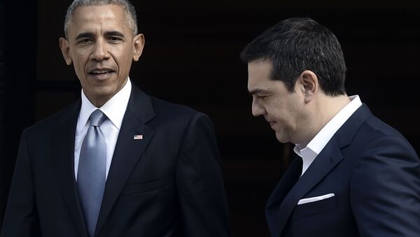 ABD Başkanı Barack Obama ve Yunanistan Başbakanı Aleksis Çipras - Sputnik Türkiye