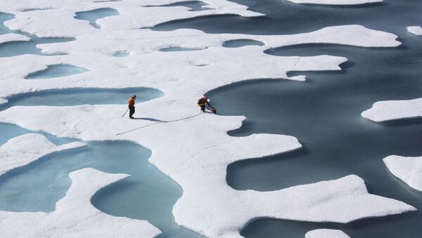 Amerikalı araştırmacılar Kuzey Buz Denizi'nde küresel ısınma ilgili veriler topluyor - Sputnik Türkiye