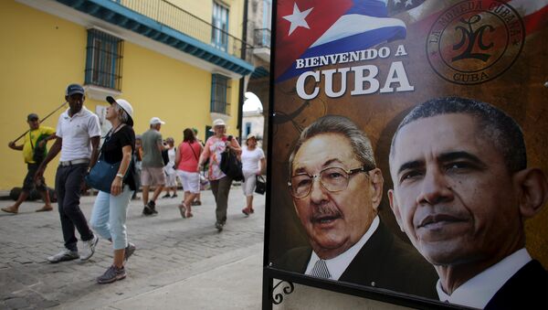 Barack Obama'nın fotoğrafları Küba sokaklarında - Sputnik Türkiye