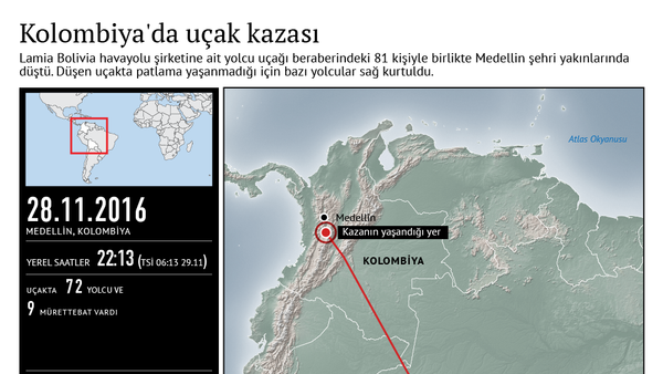 Brezilyalı futbolcuları taşıyan uçak düştü - Sputnik Türkiye