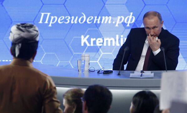 Vladimir Putin / Yılsonu büyük basın toplantısı - Sputnik Türkiye
