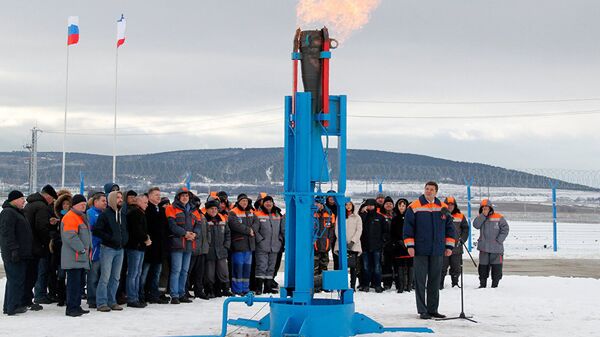 Rusya Devlet Başkanı Vladimir Putin, Rusya'dan Kırım'a gaz sevkiyatını törenle başlattı - Sputnik Türkiye