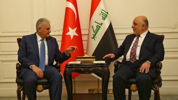 Irak Başbakanı Haydar İbadi ve Başbakan Binali Yıldırım - Sputnik Türkiye
