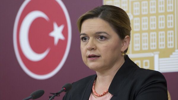 CHP Genel Başkan Yardımcısı ve Parti Sözcüsü Selin Sayek Böke, TBMM'de basın toplantısı düzenledi. - Sputnik Türkiye