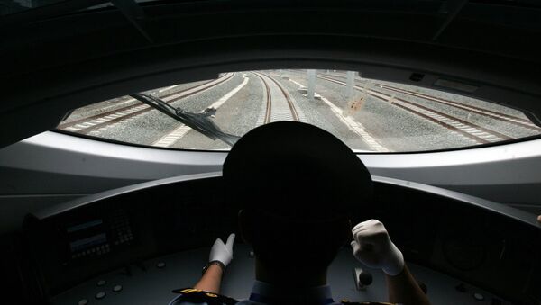 Çin'den bir hızlı tren görüntüsü - Sputnik Türkiye