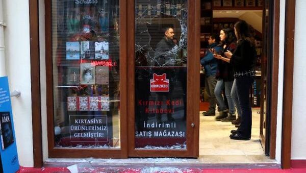 Kırmızı Kedi Yayınevi'ne saldırı - Sputnik Türkiye