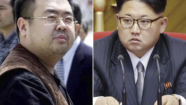 Kim Jong-nam (solda) ve Kuzey Kore lideri Kim Jong-un - Sputnik Türkiye