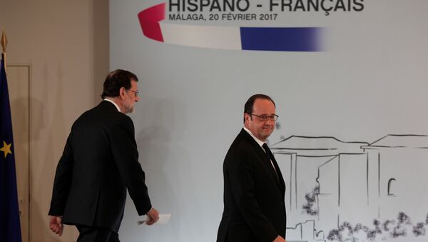 François Hollande - Mariano Rajoy - Sputnik Türkiye