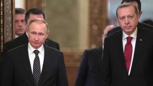 Rusya Devlet Başkanı Vladimir Putin- Türkiye Cumhurbaşkanı Recep Tayyip Erdoğan - Sputnik Türkiye