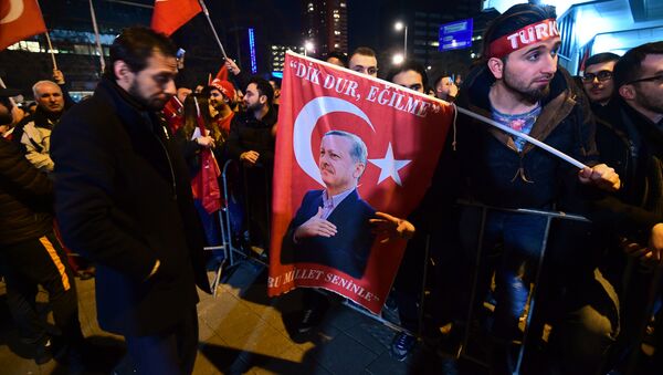 Hollanda'nın Ankara Büyükelçiliği önünde protesto - Sputnik Türkiye